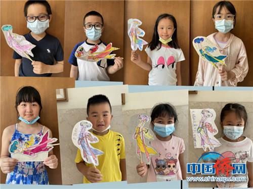 中国侨网 意大利营员作品《女娲补天》展示。 谢伟婷 摄