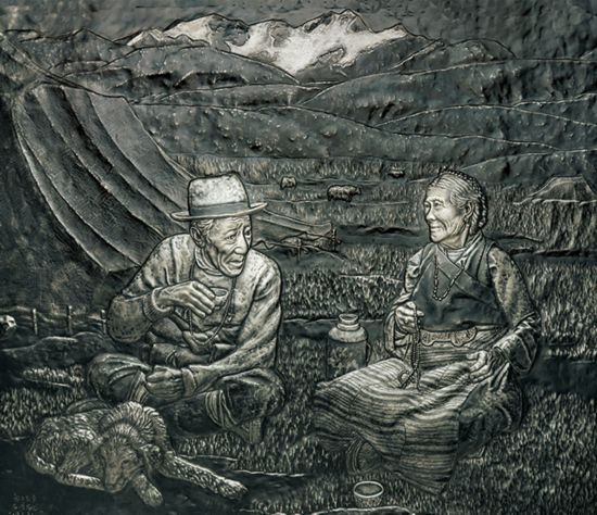 酥油茶飘香的地方(铁板浮雕).jpg